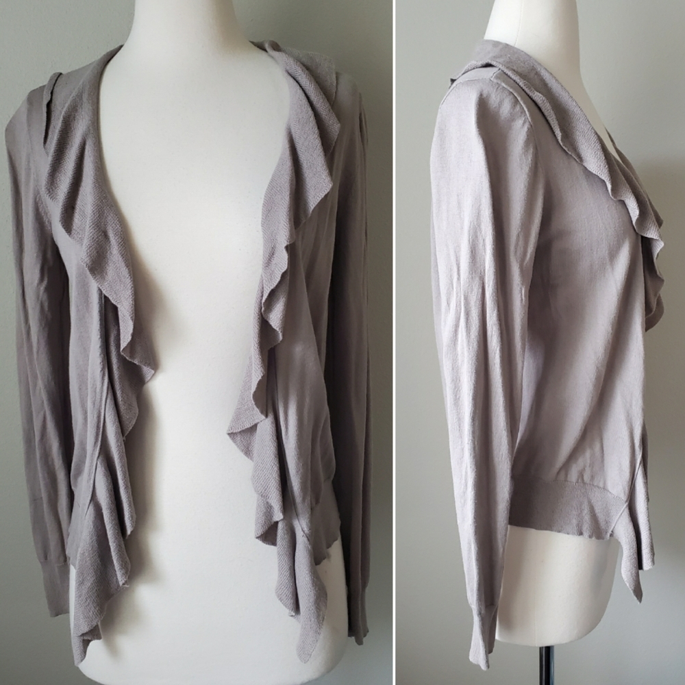 J.Crew Factory Ruffle Cardigan